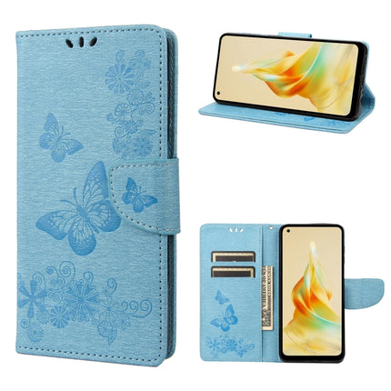 Butterfly Embossed Horizontal Flip Leather Phone Case, For OPPO Reno8 T 4G, For Xiaomi Redmi Note 12 5G Global / Poco X5 5G, For Xiaomi Redmi Note 12 Pro 5G Global