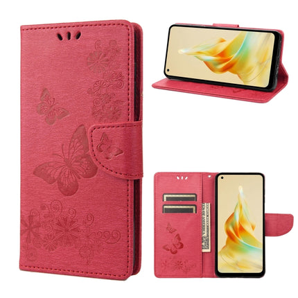 Butterfly Embossed Horizontal Flip Leather Phone Case, For OPPO Reno8 T 4G, For Xiaomi Redmi Note 12 5G Global / Poco X5 5G, For Xiaomi Redmi Note 12 Pro 5G Global