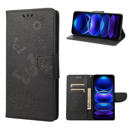 Butterfly Embossed Horizontal Flip Leather Phone Case, For OPPO Reno8 T 4G, For Xiaomi Redmi Note 12 5G Global / Poco X5 5G, For Xiaomi Redmi Note 12 Pro 5G Global