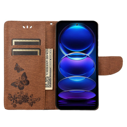 Butterfly Embossed Horizontal Flip Leather Phone Case, For Xiaomi Redmi Note 12 Pro+ 5G Global