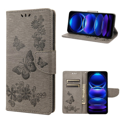 Butterfly Embossed Horizontal Flip Leather Phone Case, For Xiaomi Redmi Note 12 Pro+ 5G Global