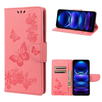 Butterfly Embossed Horizontal Flip Leather Phone Case, For Xiaomi Redmi Note 12 Pro+ 5G Global