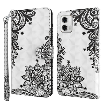 3D Painting Pattern TPU + PU Leather Phone Case, For Motorola Moto G73, For OnePlus 11