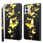 For Motorola Moto G73 / Gold Butterfly