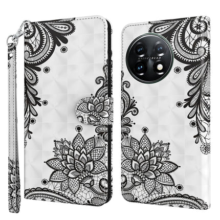 3D Painting Pattern TPU + PU Leather Phone Case, For Motorola Moto G73, For OnePlus 11