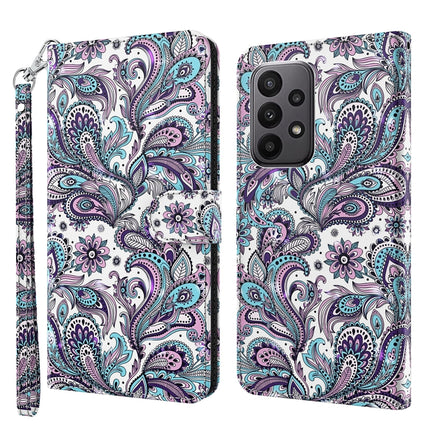 3D Painting Pattern TPU + PU Leather Phone Case, For Samsung Galaxy A24, For Samsung Galaxy A34 5G