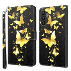 For Samsung Galaxy A34 5G / Gold Butterfly