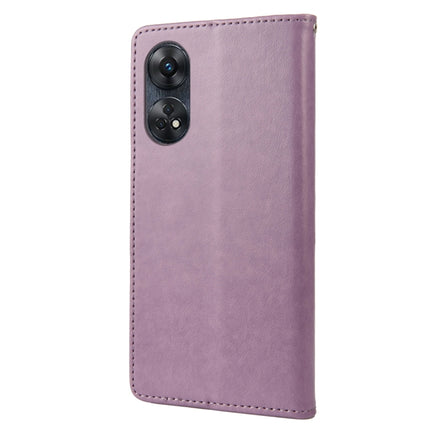 Butterfly Flower Pattern Leather Phone Case, For OPPO Reno8 T 4G, For Xiaomi Redmi Note 12 5G Global / Poco X5 5G, For Xiaomi Redmi Note 12 Pro 5G Global