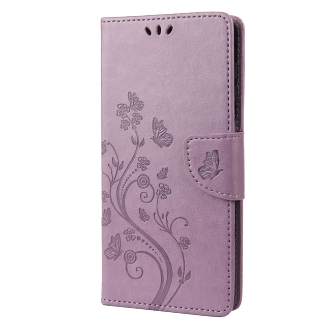 Butterfly Flower Pattern Leather Phone Case, For Xiaomi Redmi Note 12 Pro+ 5G Global