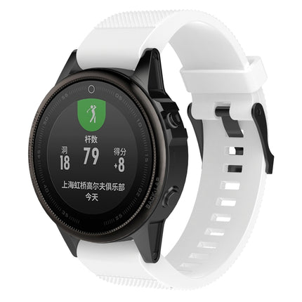 For Garmin Fenix 5S (20mm) Silicone Replacement Wrist Strap Watchband