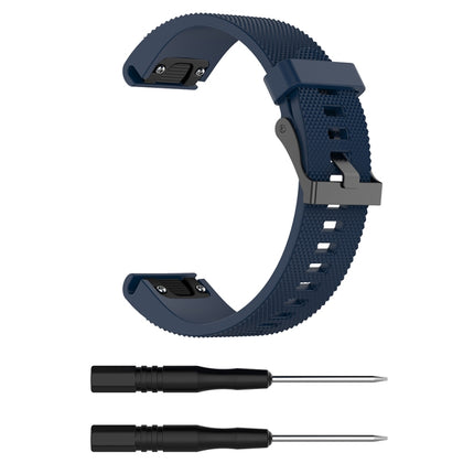 For Garmin Fenix 5S (20mm) Silicone Replacement Wrist Strap Watchband