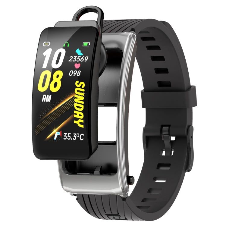 K20 1.14 inch Silicone Band Earphone Detachable Life Waterproof Smart Watch Support Bluetooth Call