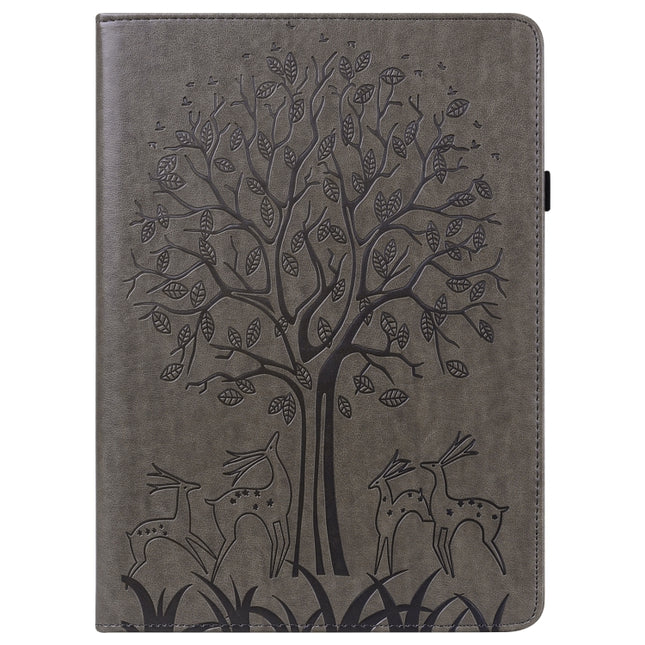 Tree & Deer Pattern Embossed Leather Tablet Case, For Lenovo Tab M9, For Lenovo Tab M10 3rd Gen, For Samsung Galaxy Tab A7 Lite T220