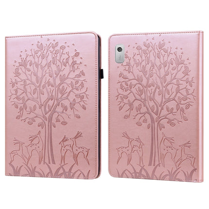 Tree & Deer Pattern Embossed Leather Tablet Case, For Lenovo Tab M9, For Lenovo Tab M10 3rd Gen, For Samsung Galaxy Tab A7 Lite T220