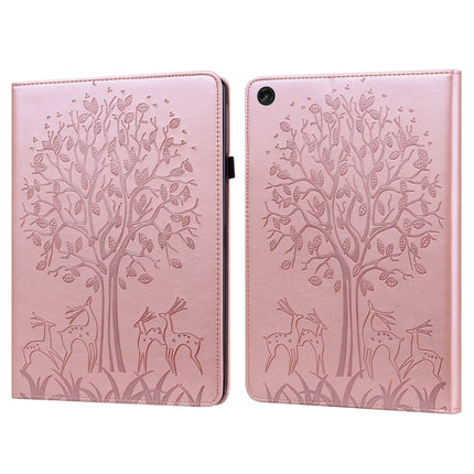Tree & Deer Pattern Embossed Leather Tablet Case, For Lenovo Tab M9, For Lenovo Tab M10 3rd Gen, For Samsung Galaxy Tab A7 Lite T220