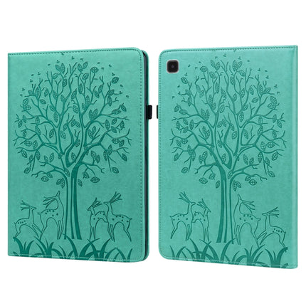 Tree & Deer Pattern Embossed Leather Tablet Case, For Lenovo Tab M9, For Lenovo Tab M10 3rd Gen, For Samsung Galaxy Tab A7 Lite T220