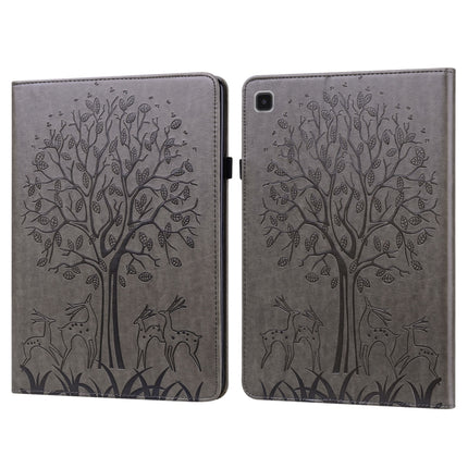 Tree & Deer Pattern Embossed Leather Tablet Case, For Lenovo Tab M9, For Lenovo Tab M10 3rd Gen, For Samsung Galaxy Tab A7 Lite T220