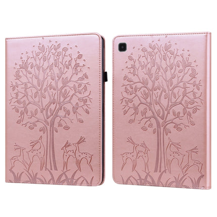 Tree & Deer Pattern Embossed Leather Tablet Case, For Lenovo Tab M9, For Lenovo Tab M10 3rd Gen, For Samsung Galaxy Tab A7 Lite T220