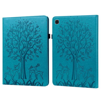 Tree & Deer Pattern Embossed Leather Tablet Case, For Lenovo Tab M9, For Lenovo Tab M10 3rd Gen, For Samsung Galaxy Tab A7 Lite T220