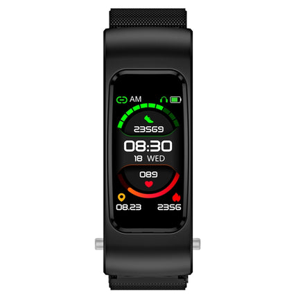 K60 1.08 inch Steel Band Earphone Detachable Life Waterproof Smart Watch Support Bluetooth Call