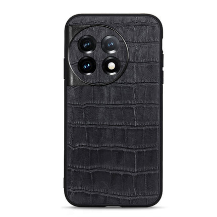 Accurate Hole Crocodile Texture Genuine Leather Phone Case, For OnePlus 11 5G, For OnePlus Ace 2 / 11R, For Samsung Galaxy A24