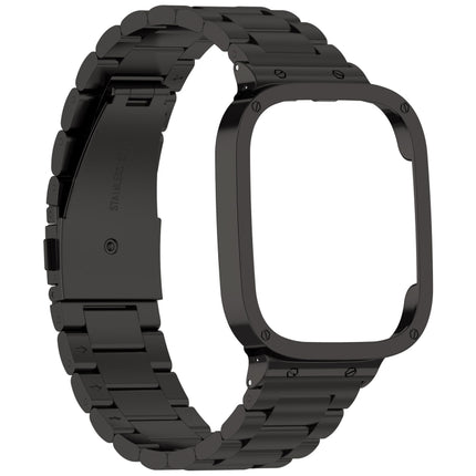 2 in 1 Three-bead Metal Watch Band with Watch Frame, For Xiaomi Redmi Watch 3 / Mi Watch Lite 3