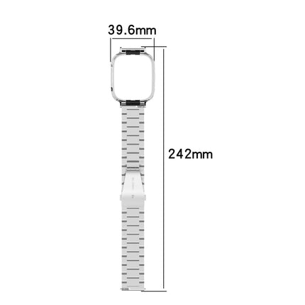 2 in 1 Three-bead Metal Watch Band with Watch Frame, For Xiaomi Redmi Watch 3 / Mi Watch Lite 3