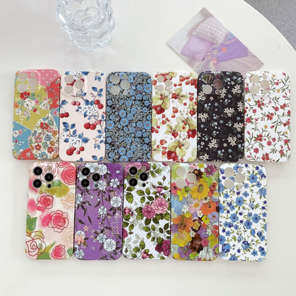 Water Sticker Flower Pattern PC Phone Case, For iPhone 14 Pro Max, For iPhone 14 Pro