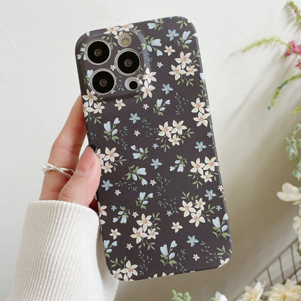 Water Sticker Flower Pattern PC Phone Case, For iPhone 14 Pro Max, For iPhone 14 Pro