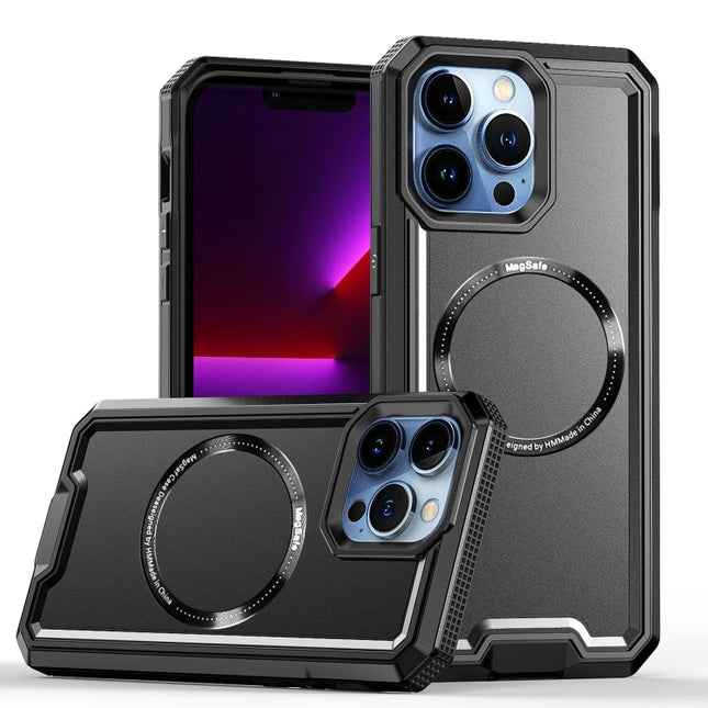 Armour Two-color MagSafe Magnetic TPU + PC Phone Case, For iPhone 13 Pro, For iPhone 14 / 13, For iPhone 11 Pro Max, For iPhone 8 Plus / 7 Plus / 6 Plus, For iPhone 13 Pro Max