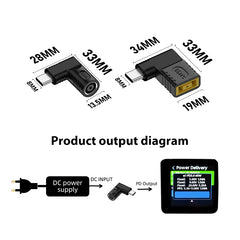 65W DC Input to USB-C / Type-C PD Power Adapter, 7.9x0.9mm, 7.4x0.6mm, For Lenovo Square Port, 6.5x1.4mm, 6.3x3.0mm, 5.5x2.5mm, 5.5x2.1mm, 5.5x1.7mm, 5.5x1.0mm, 4.8x1.7mm, 4.0x1.7mm, 4.0x13.5mm, 4.5x0.6mm, 3.5x1.35mm, 2.5x0.7mm, 6.0x3.7mm, 3.0x1.1mm