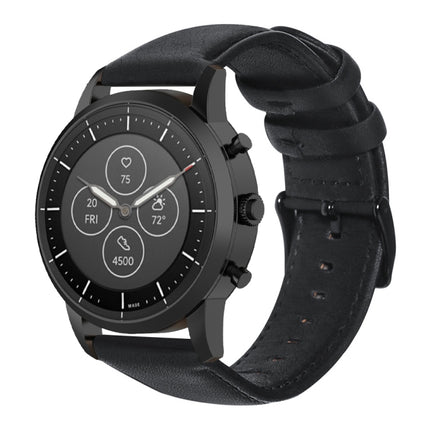 Oil Wax Genuine Leather Watch Band, For Fossil Men Gen 4 Explorist HR, For Fossil Hybrid Smartwatch HR, For Fossil Gen 5 Carlyle / Julianna / Garrett / Carlyle HR, For Huawei Watch GT 2 46mm, For Huawei Watch GT 2e, For Huawei Watch GT 42mm / 46mm