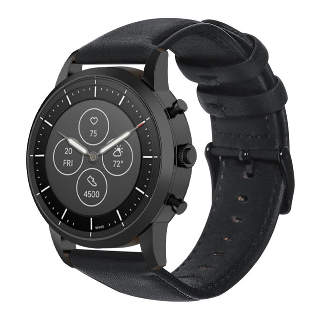 Oil Wax Genuine Leather Watch Band, For Fossil Men Gen 4 Explorist HR, For Fossil Hybrid Smartwatch HR, For Fossil Gen 5 Carlyle / Julianna / Garrett / Carlyle HR, For Huawei Watch GT 2 46mm, For Huawei Watch GT 2e, For Huawei Watch GT 42mm / 46mm