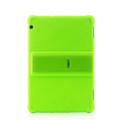 Tablet PC Silicone Protective Case with Invisible Bracket, For Huawei MediaPad T5, For Lenovo Tab M10, For Lenovo Tab E10