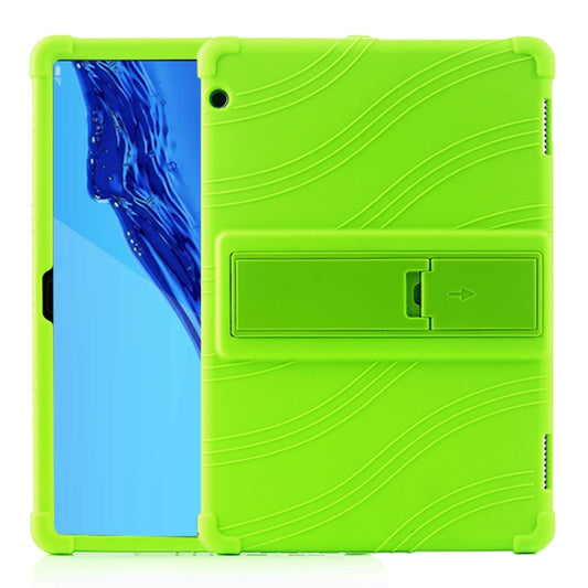 Tablet PC Silicone Protective Case with Invisible Bracket, For Huawei MediaPad T5, For Lenovo Tab M10, For Lenovo Tab E10