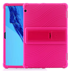 Tablet PC Silicone Protective Case with Invisible Bracket, For Huawei MediaPad T5, For Lenovo Tab M10, For Lenovo Tab E10