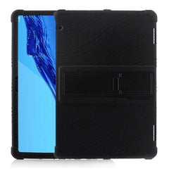 Tablet PC Silicone Protective Case with Invisible Bracket, For Huawei MediaPad T5, For Lenovo Tab M10, For Lenovo Tab E10