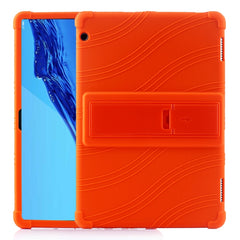 Tablet PC Silicone Protective Case with Invisible Bracket, For Huawei MediaPad T5, For Lenovo Tab M10, For Lenovo Tab E10