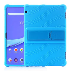 Tablet PC Silicone Protective Case with Invisible Bracket, For Huawei MediaPad T5, For Lenovo Tab M10, For Lenovo Tab E10