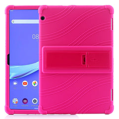 Tablet PC Silicone Protective Case with Invisible Bracket, For Huawei MediaPad T5, For Lenovo Tab M10, For Lenovo Tab E10