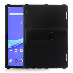 Tablet PC Silicone Protective Case with Invisible Bracket, For Huawei MediaPad T5, For Lenovo Tab M10, For Lenovo Tab E10
