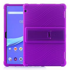 Tablet PC Silicone Protective Case with Invisible Bracket, For Huawei MediaPad T5, For Lenovo Tab M10, For Lenovo Tab E10
