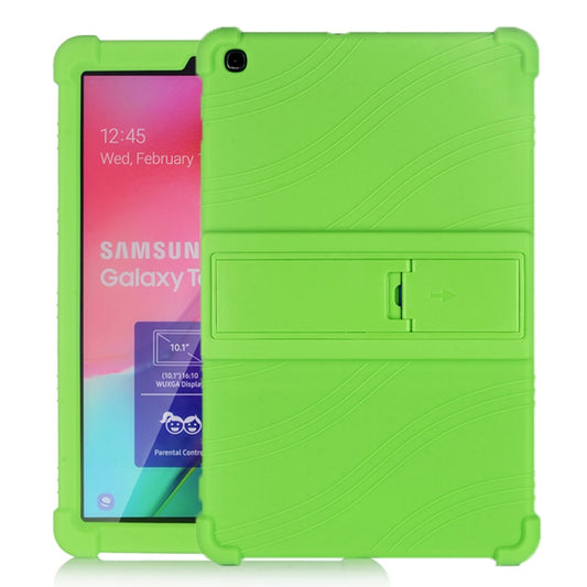 Tablet PC Silicone Protective Case with Invisible Bracket, For Galaxy Tab A 10.1 (2019) T510, For Galaxy Tab S5e T720