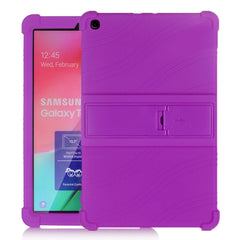 Tablet PC Silicone Protective Case with Invisible Bracket, For Galaxy Tab A 10.1 (2019) T510, For Galaxy Tab S5e T720