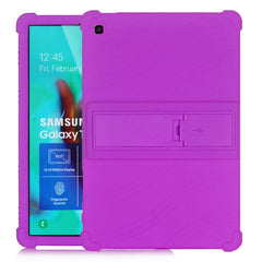 Tablet PC Silicone Protective Case with Invisible Bracket, For Galaxy Tab A 10.1 (2019) T510, For Galaxy Tab S5e T720