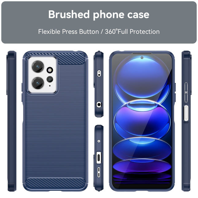 Brushed Texture Carbon Fiber TPU Phone Case, For Xiaomi Redmi Note 12 4G Global, For Samsung Galaxy S20 FE 2022, For Samsung Galaxy S21, For Samsung Galaxy S21 Ultra, For Samsung Galaxy S21+, For Samsung Galaxy S20 FE