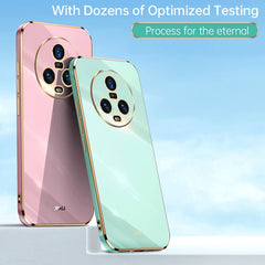 XINLI Straight Edge 6D Electroplate TPU Phone Case, For Honor Magic5 5G, For Honor Magic5 Pro 5G, For Honor X7a 2023