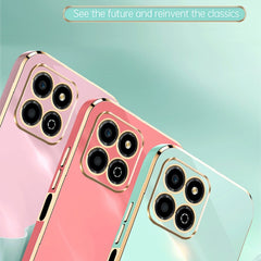 XINLI Straight Edge 6D Electroplate TPU Phone Case, For Honor X8a 2023, For Honor X9a 5G, For Huawei nova Y61