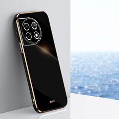 XINLI Straight Edge 6D Electroplate TPU Phone Case, For OnePlus 11, For OnePlus Ace 2, For Realme GT Neo 5