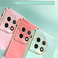 XINLI Straight Edge 6D Electroplate TPU Phone Case, For OnePlus 11, For OnePlus Ace 2, For Realme GT Neo 5
